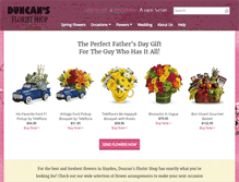 Tablet Screenshot of duncansflorist.com